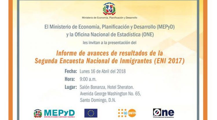 Este lunes 16 de abril publicarán Encuesta Nacional de Inmigrantes 2017