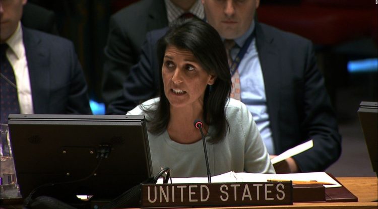 Nikki Haley, representante de los Estados Unidos